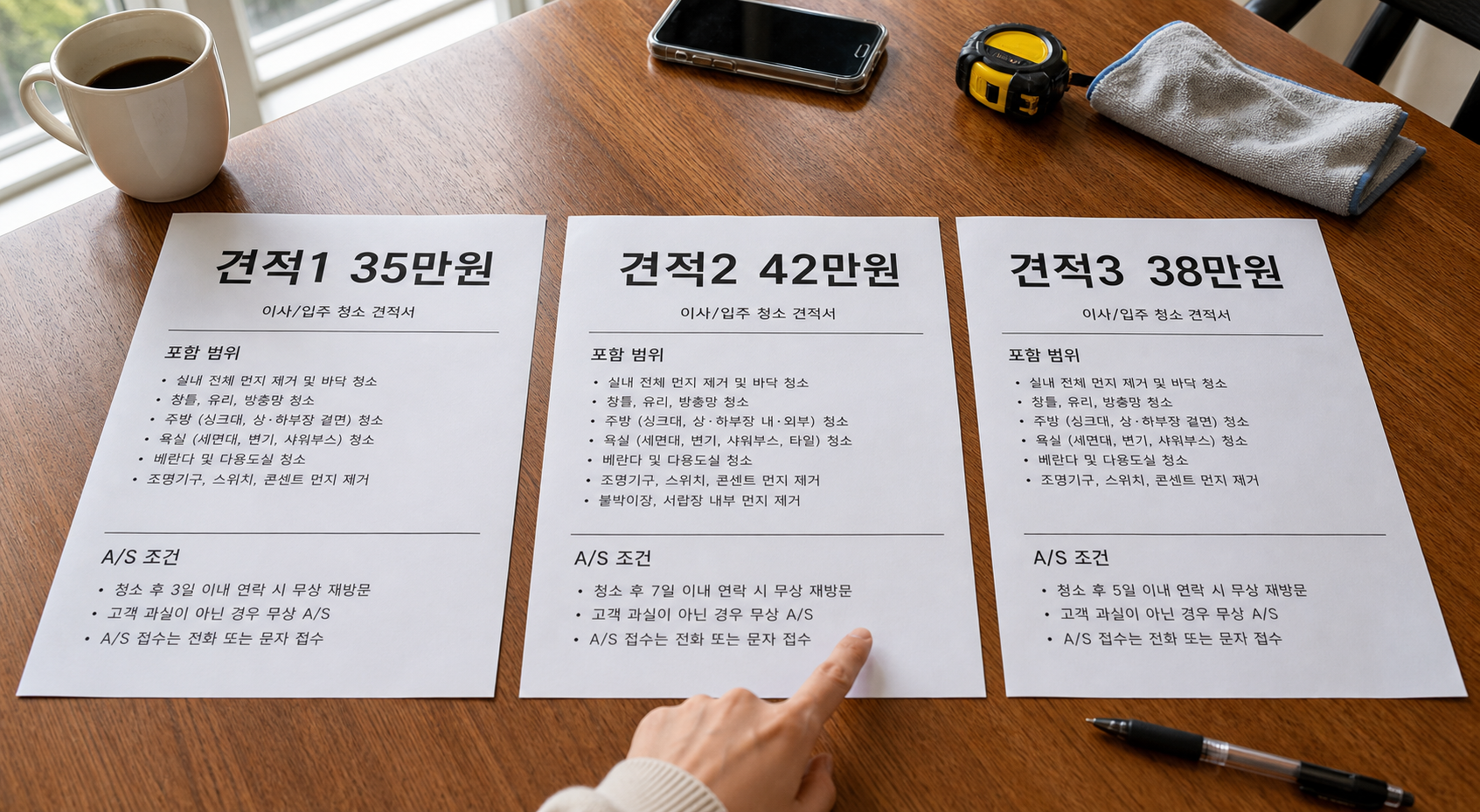 입주청소 업체 비교 3곳 견적 비교하는 실전 방법