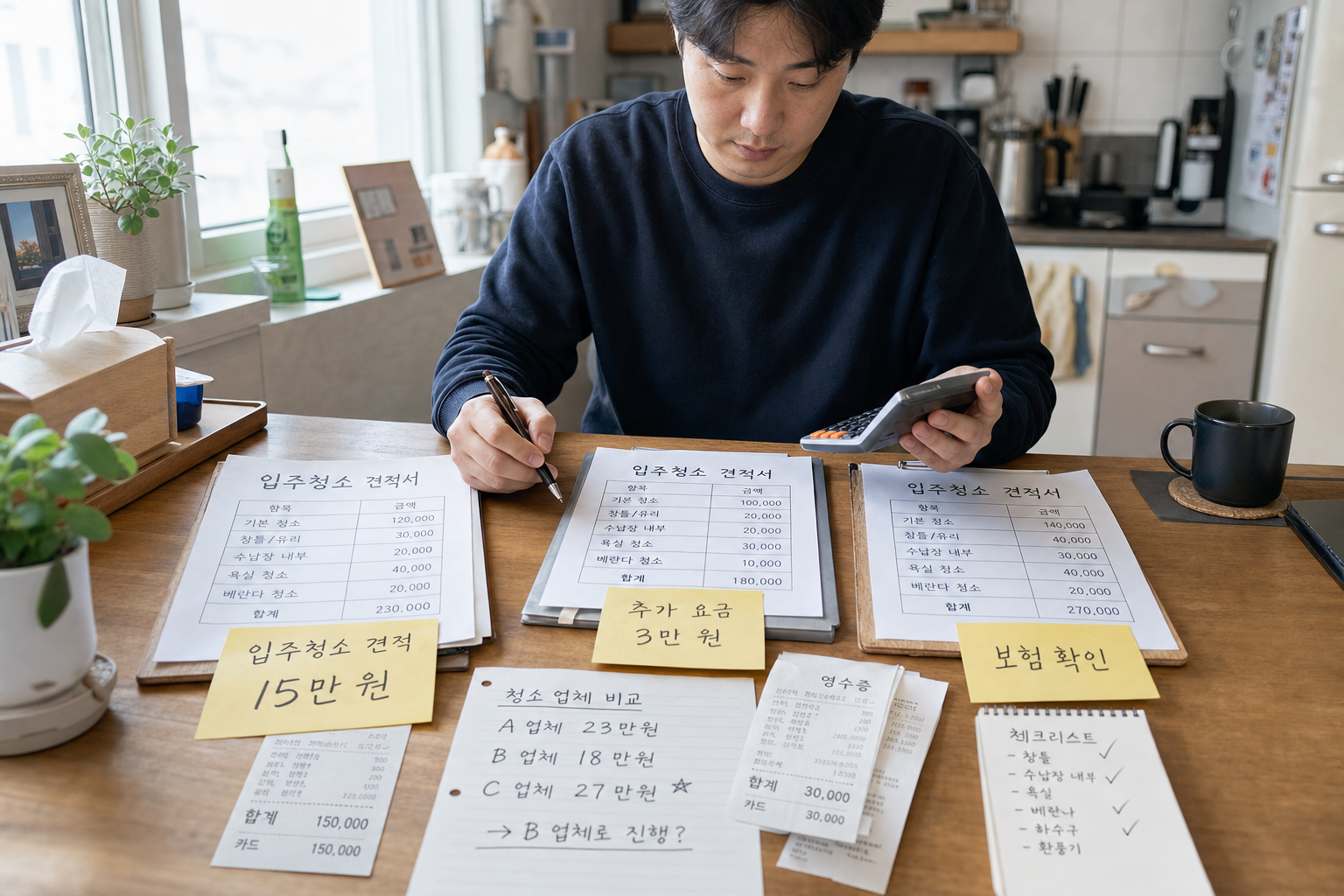 입주청소 견적 받을 때 반드시 확인할 8가지 질문