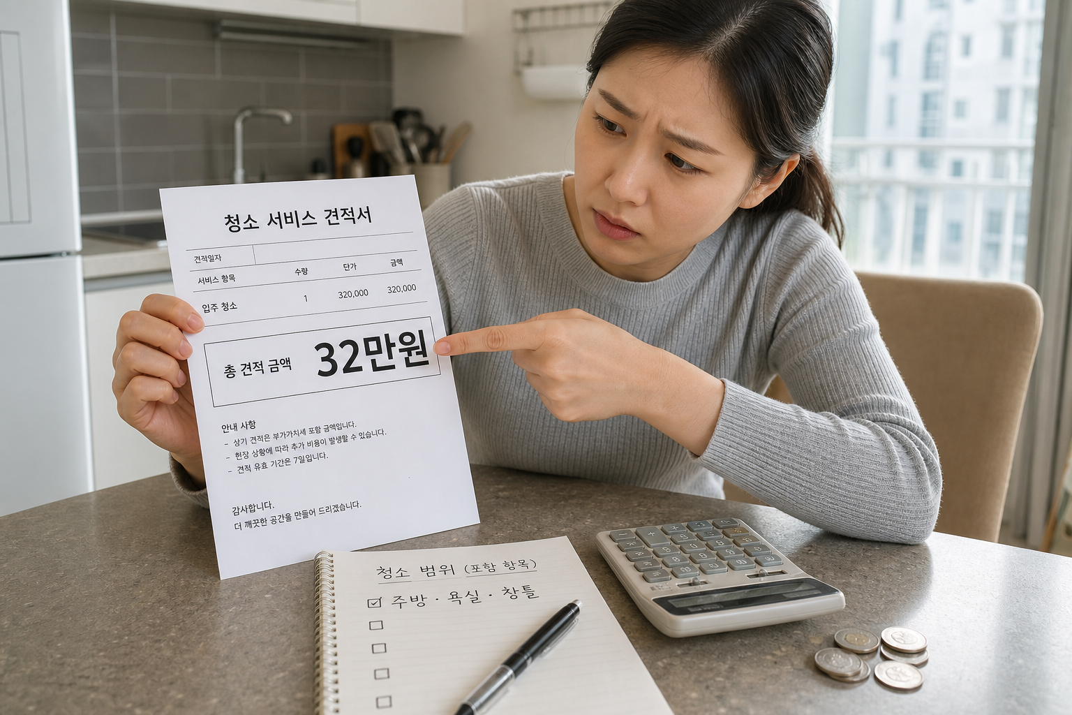 입주청소 후기 가격 32만원은 적정할까? 2026년 기준 체크법