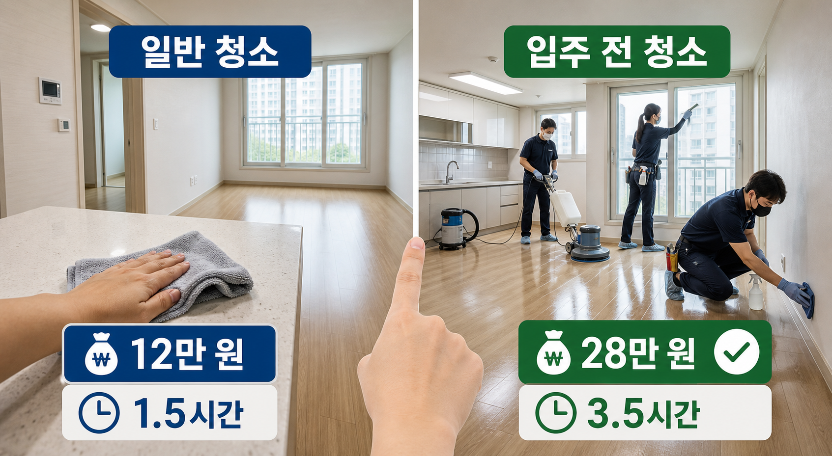 투룸 입주 전 청소는 필수인가요?