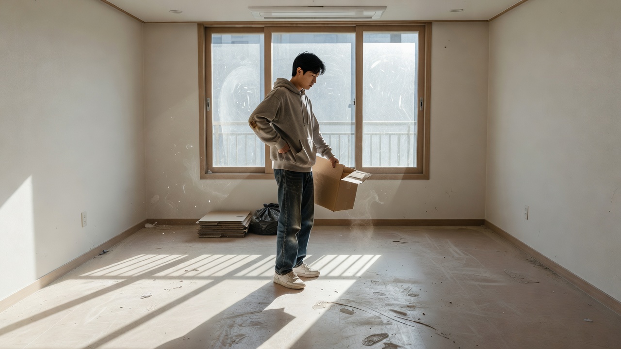 입주 전 청소가 왜 필요한지 보여주는 빈집 내부