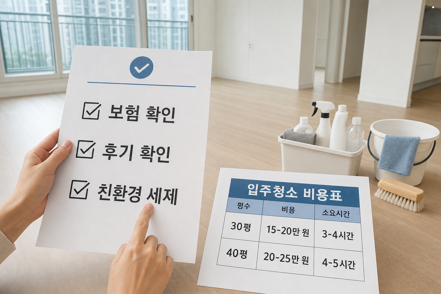 입주 전 청소 전문 업체 선택 시 꼭 확인해야 할 점
