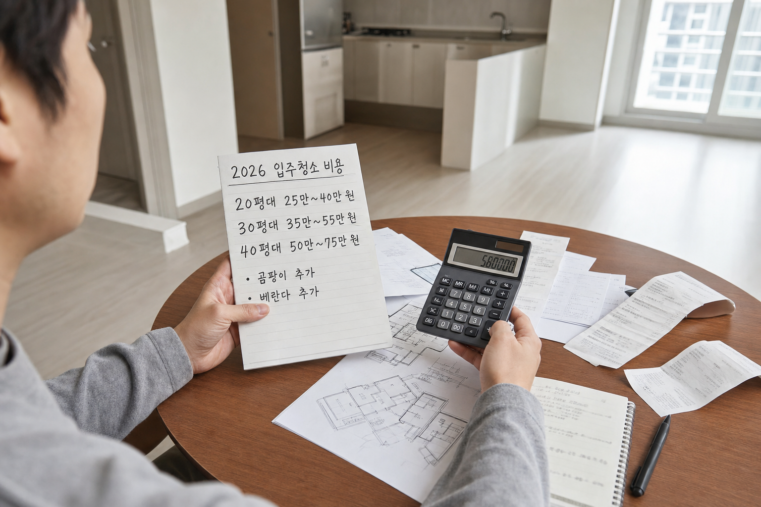 아파트 입주청소 가격 2026년 기준으로 보는 견적 범위