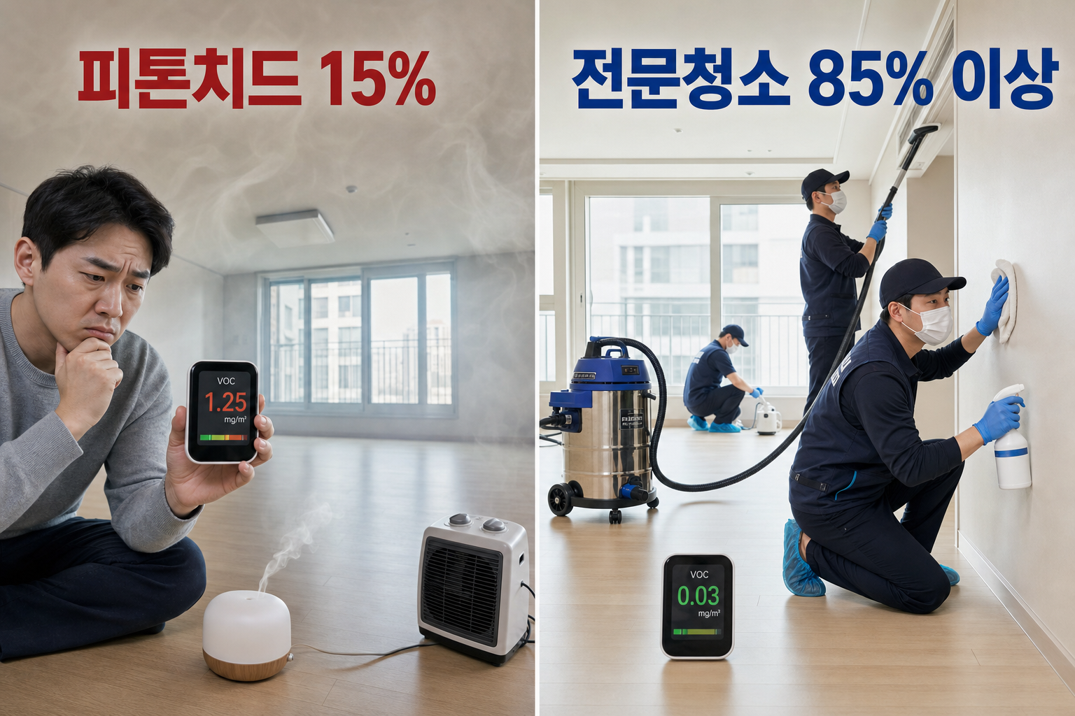 피톤치드와 베이크아웃이 새집 증후군 청소에 실패하는 이유