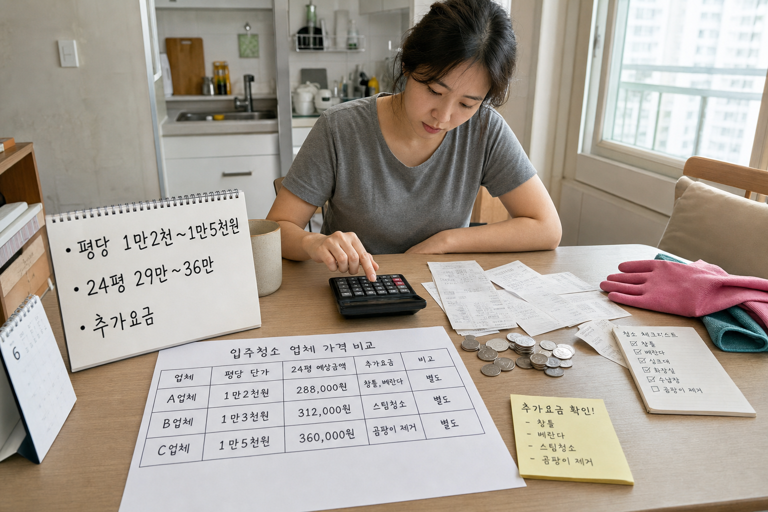 입주청소 비용, 2026년 기준으로 얼마가 적정할까?
