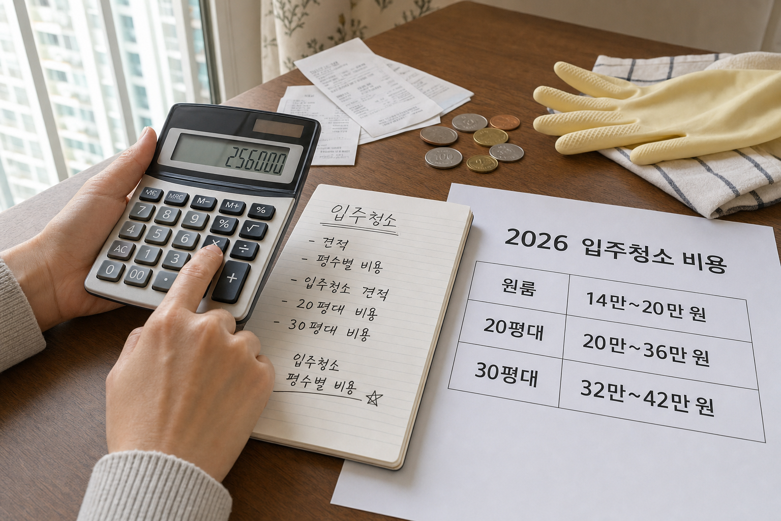 입주청소 가격, 2026년 평형별 비용과 추가요금 확인법
