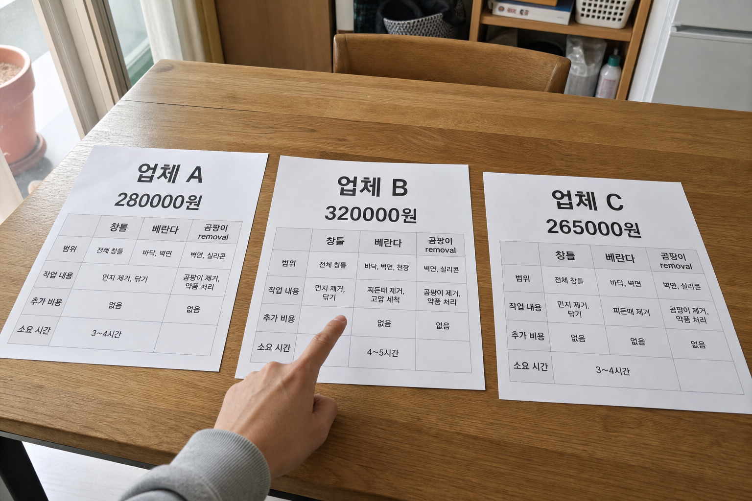 입주청소 업체 견적 비교 3곳 실전 방법