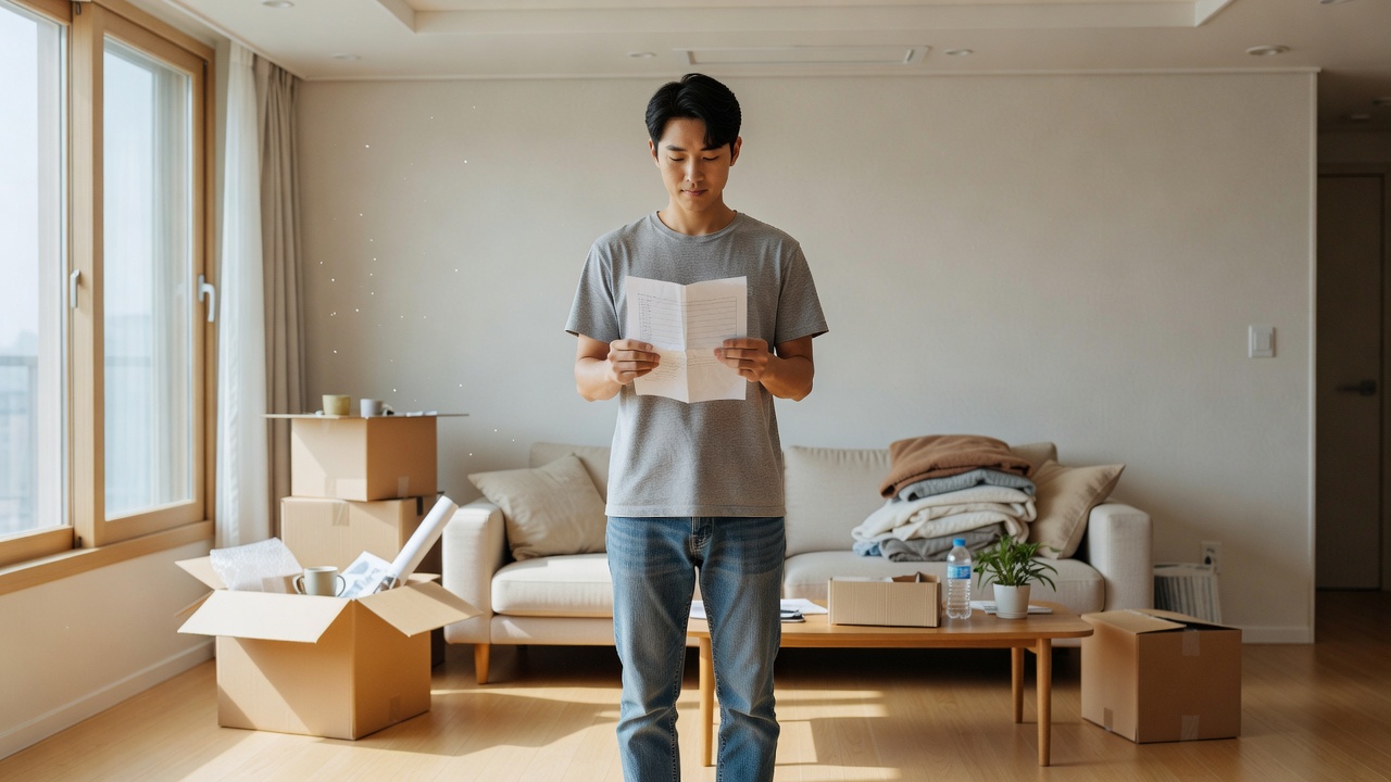 이사 청소 업체 선택 체크리스트 확인 장면